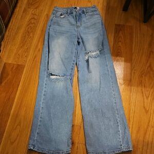 Distressed Blue Women's Jeans